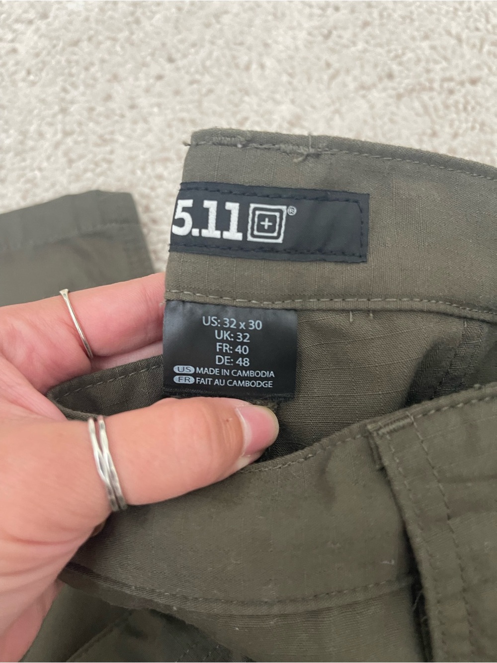 5.11 Tactical Men's Cargo Pants Olive Green